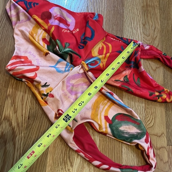 Anthropologie x Farm Rio Mixed Fruits Ocean One-Piece Swim Suit Size M NWT - Picture 6 of 15